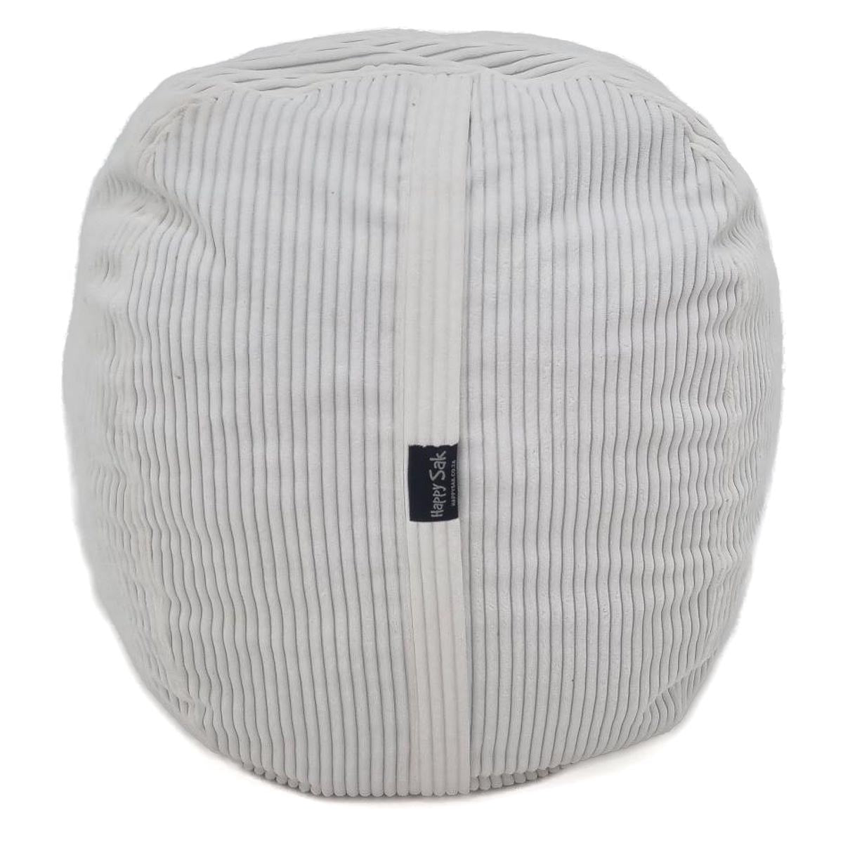 Footsak White Corduroy Extra Cover