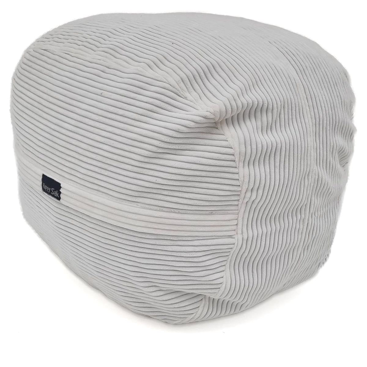 Footsak White Corduroy Extra Cover