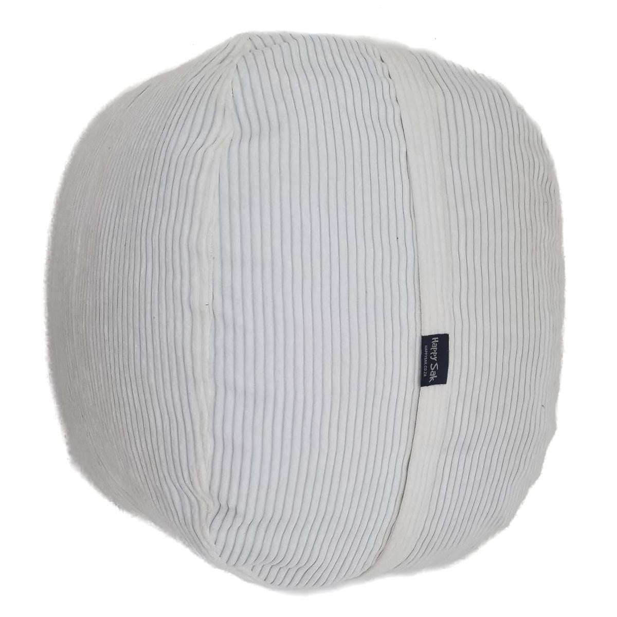 Footsak White Corduroy Extra Cover