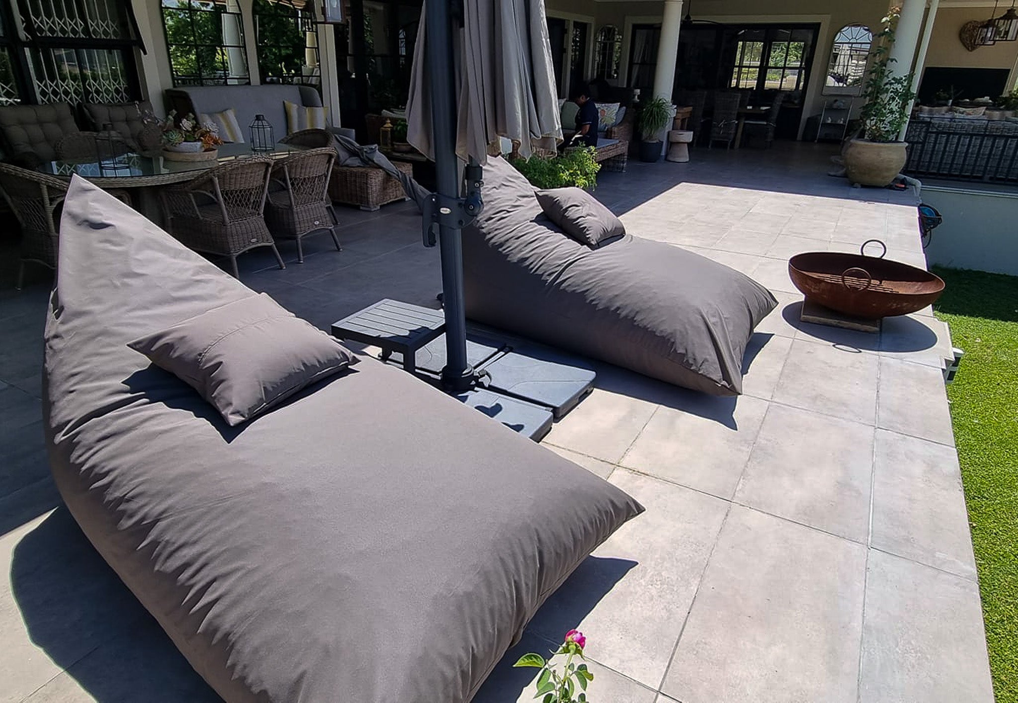 L Flip Sak Taupe Outdoor