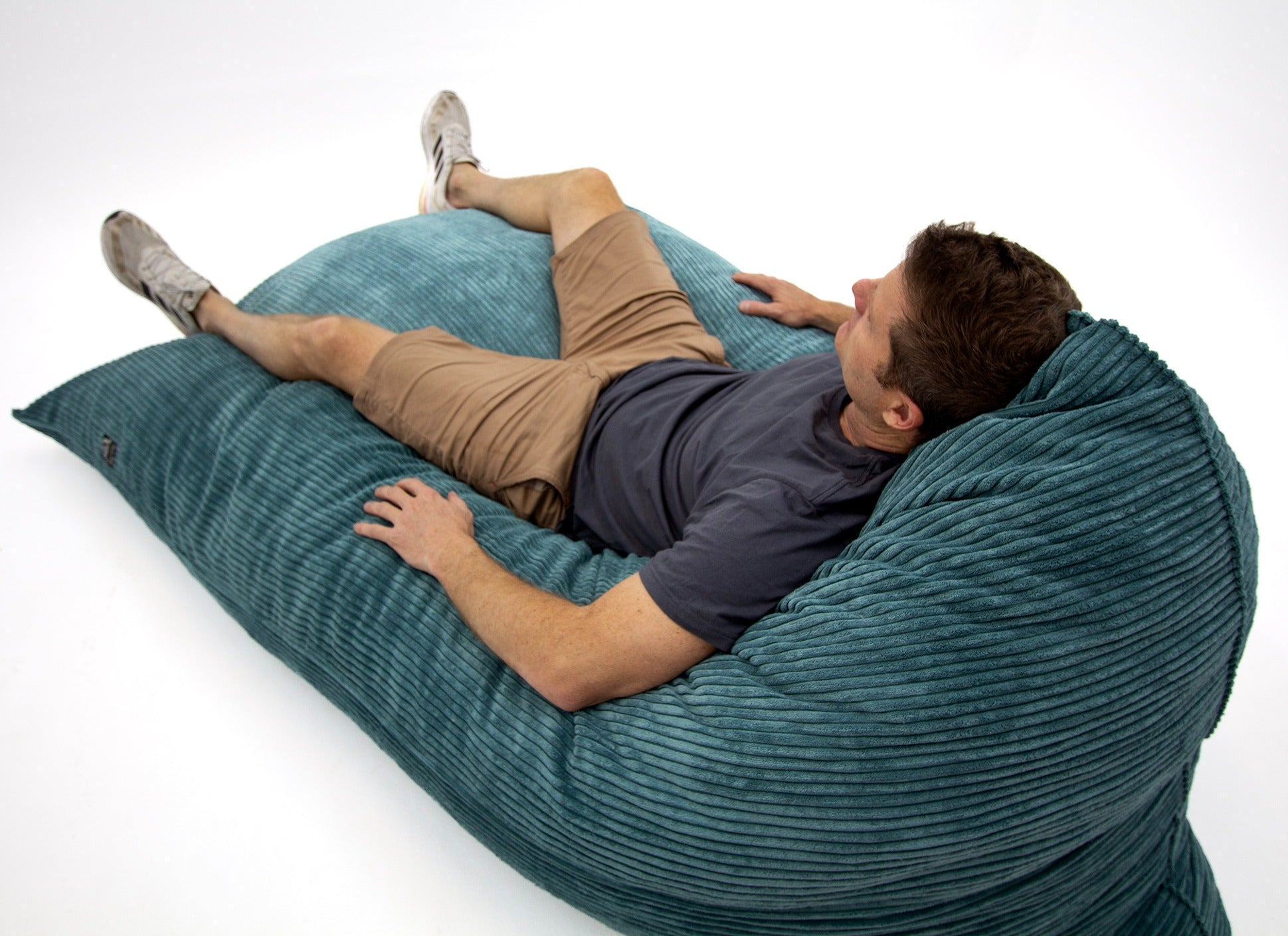 L Flip Sak Teal Corduroy Extra Cover