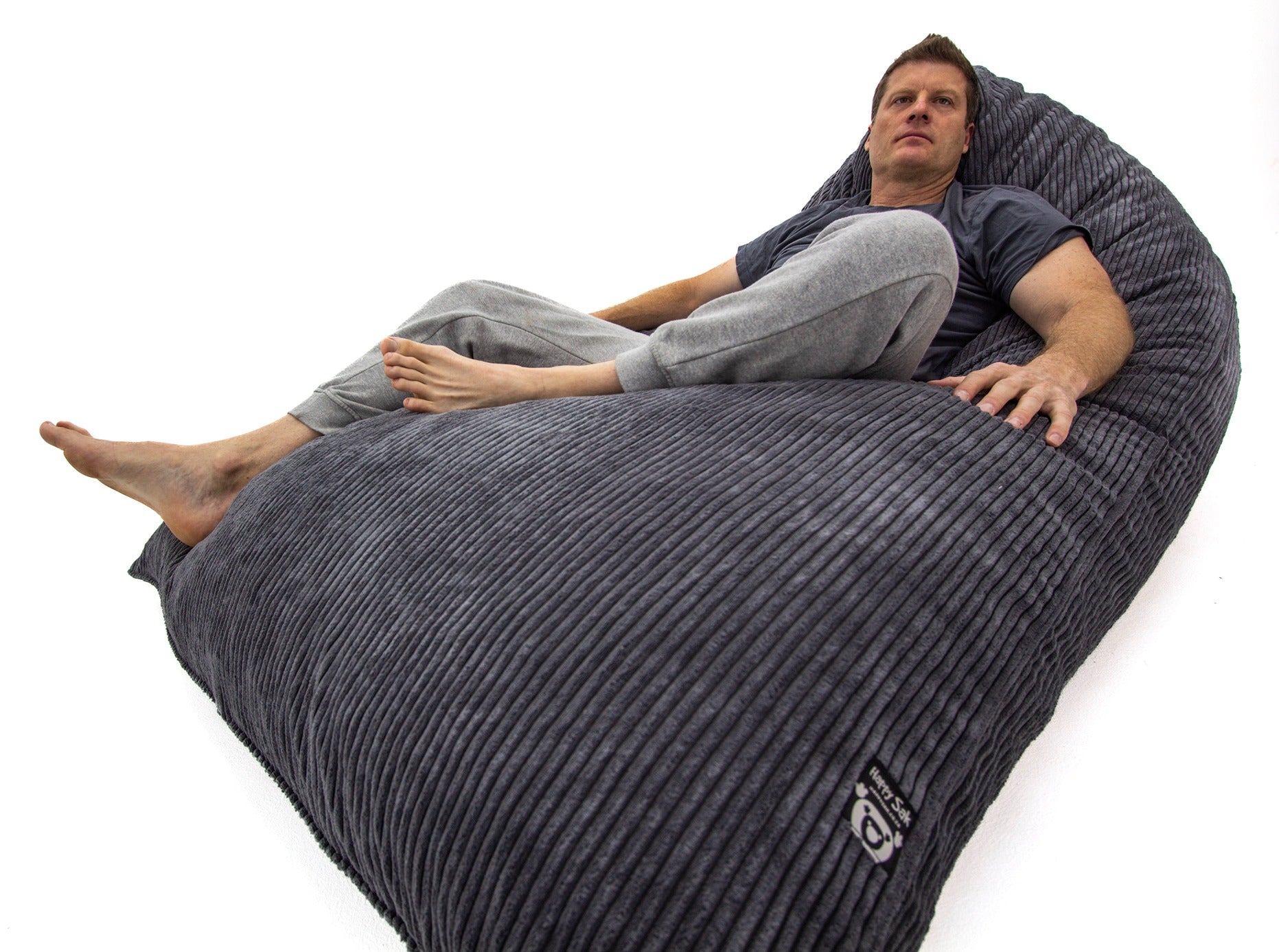 L Flip Sak Charcoal Corduroy Extra Cover