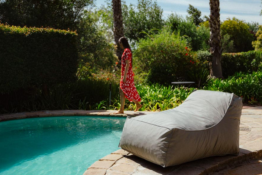 Grey Mini Pool Lounger