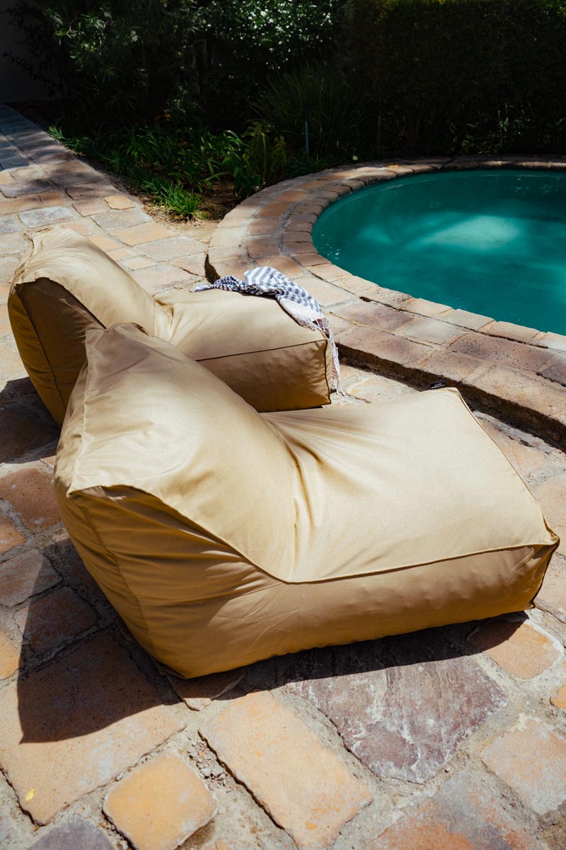 Khaki Pool Lounger Chair Extra Cover