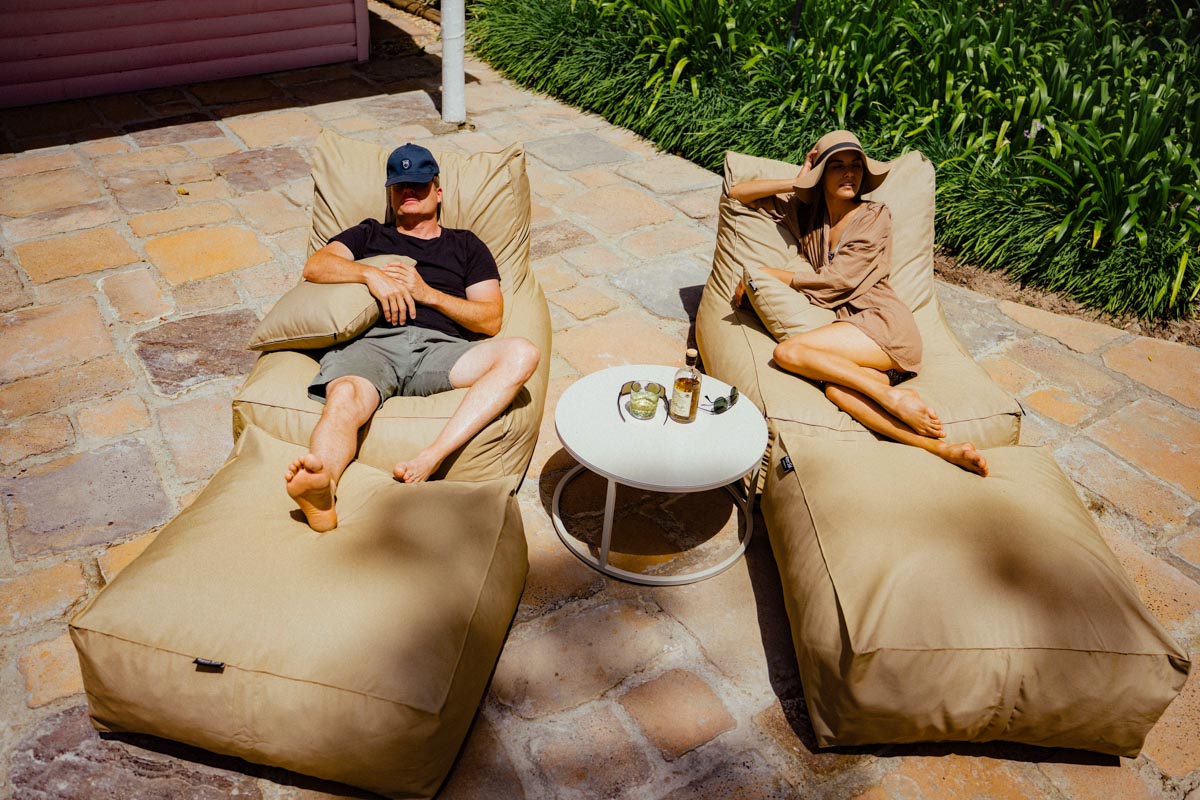 Khaki Outdoor Ottoman Extra Cover