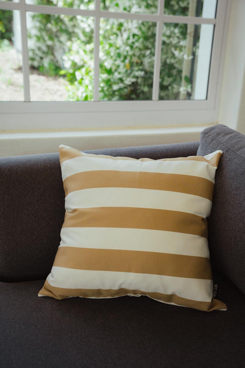 Scatters Beige & White Stripe Outdoor