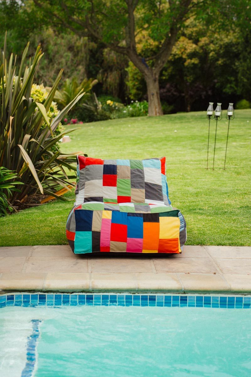 Patchwork Pool Lounger Chair