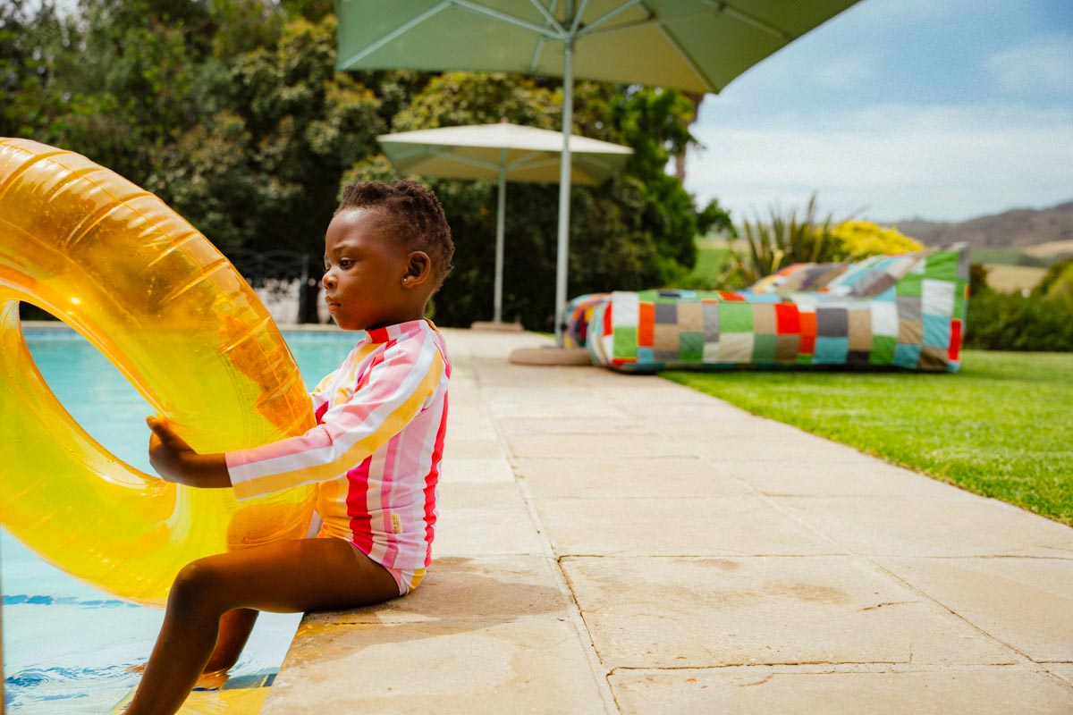 Patchwork Pool Lounger Bed