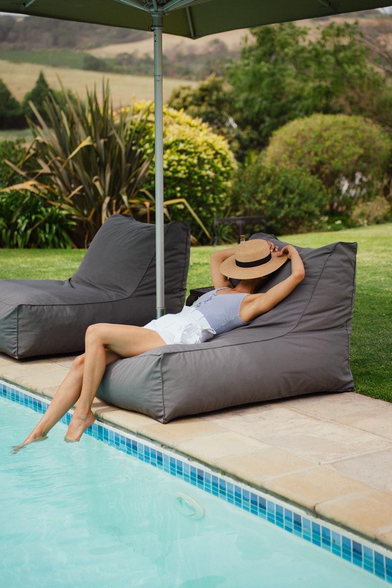 Charcoal Pool Lounger Chair Extra Cover
