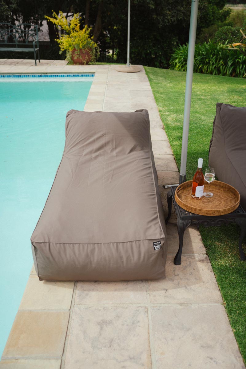 Taupe Pool Lounger Bed