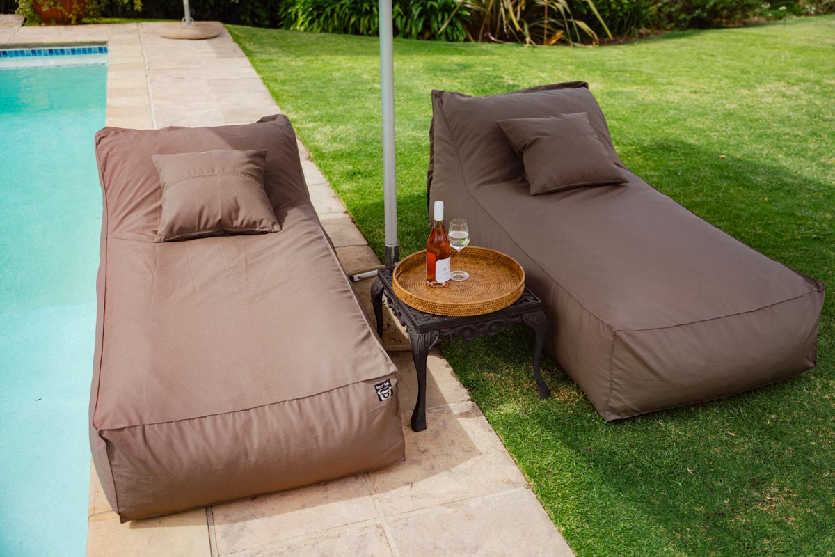 Taupe Pool Lounger Bed