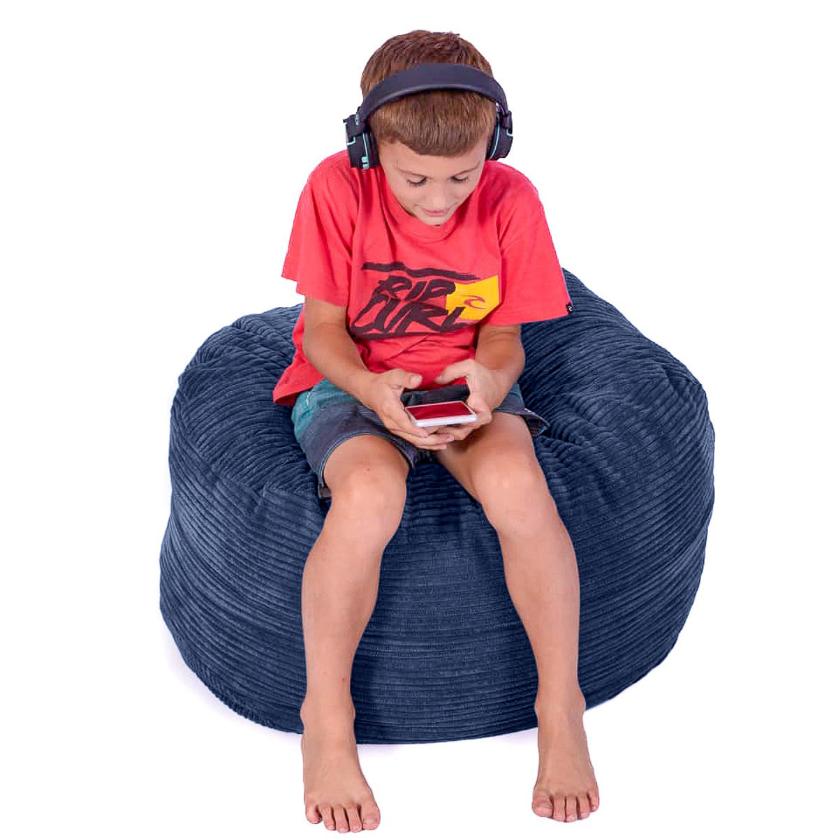 Footsak Navy Blue Corduroy Extra Cover - Happy Sak SA