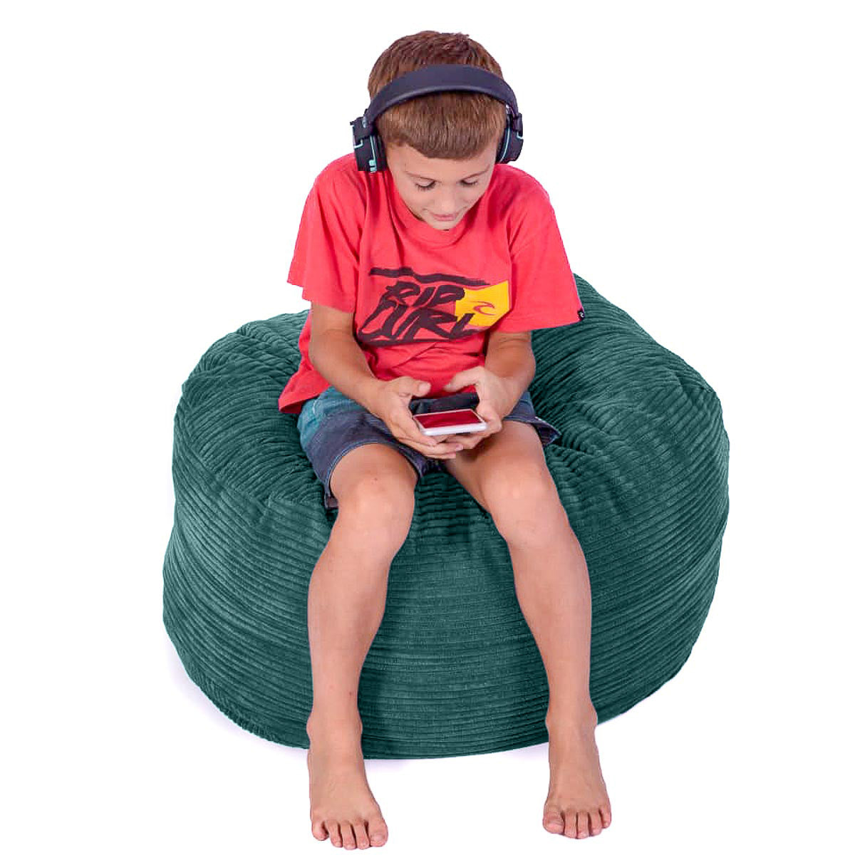 Footsak Teal Corduroy Extra Cover - Happy Sak SA