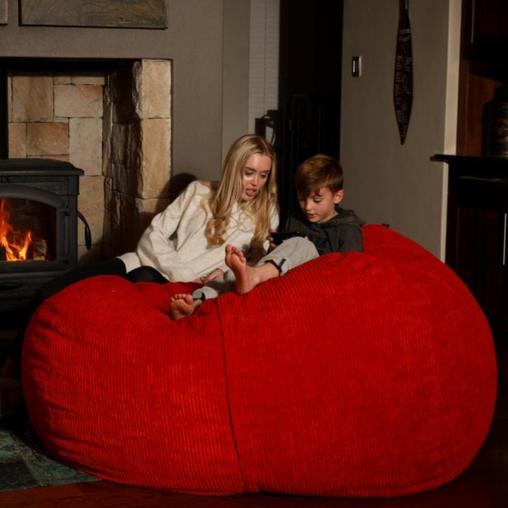 XXXL Sak Red Corduroy Extra Cover - Happy Sak SA