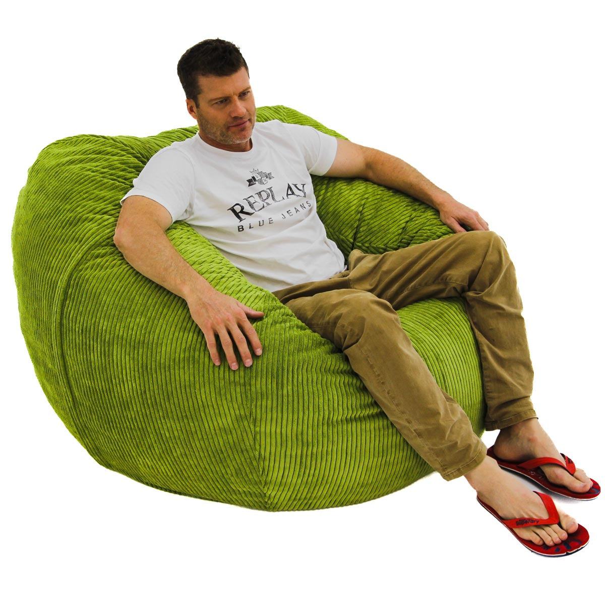 L Sak Lime Green Corduroy Extra Cover