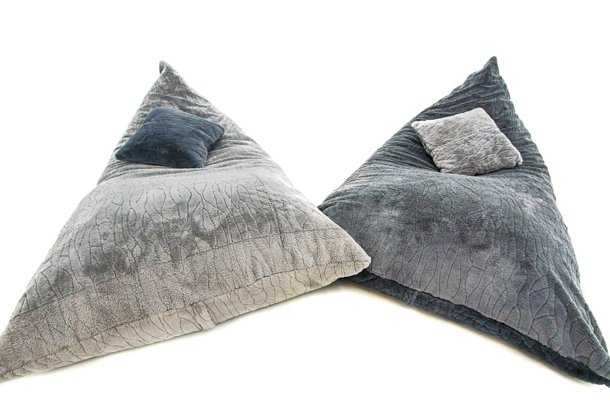L Flip Sak Dark Grey Fur - Happy Sak SA