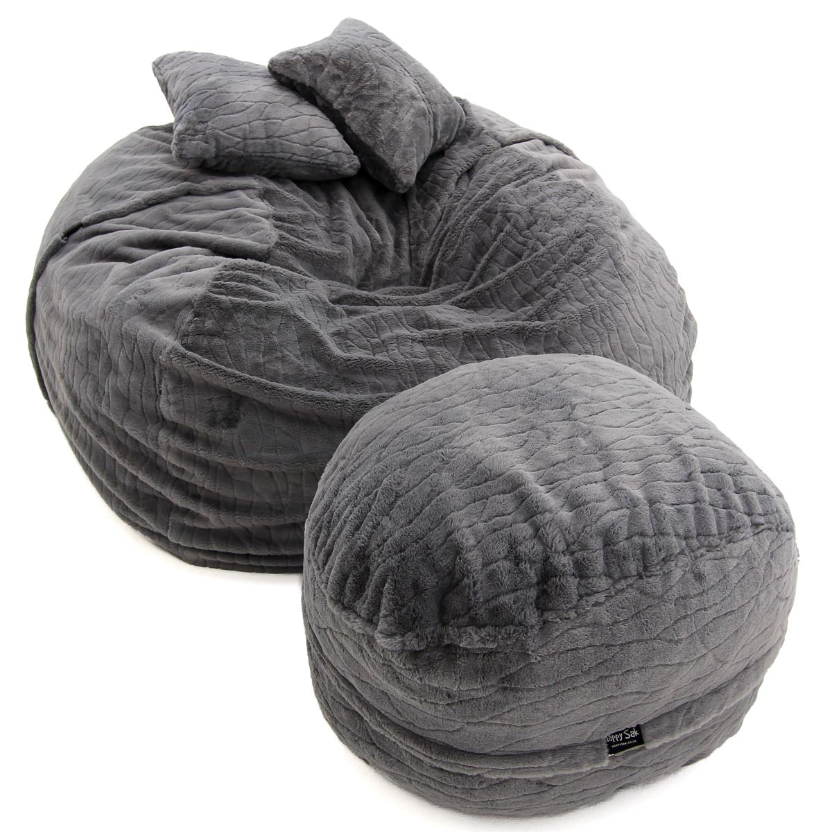 XL Sak Dark Grey Fur Extra Cover - Happy Sak SA