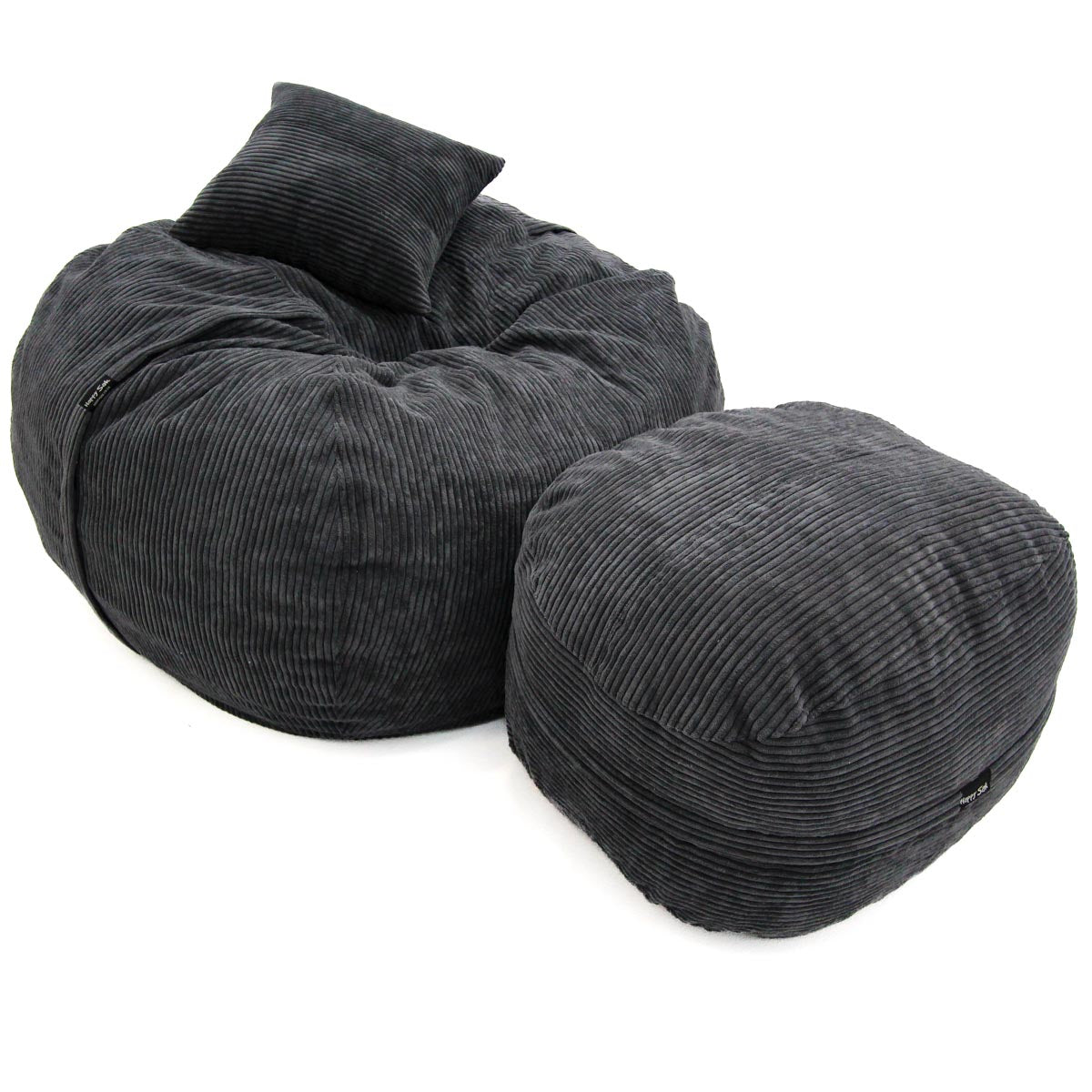 Charcoal Corduroy M + Footsak + Scatter