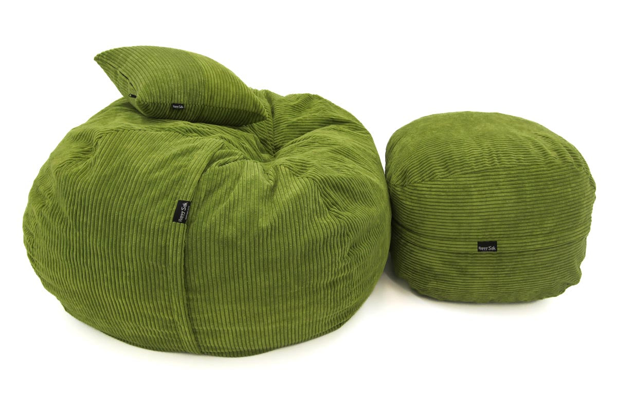 Lime Green Cord M + Footsak + Scatter