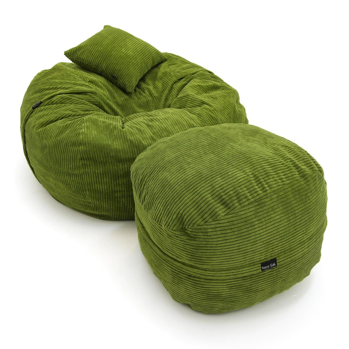 Lime Green Cord M + Footsak + Scatter
