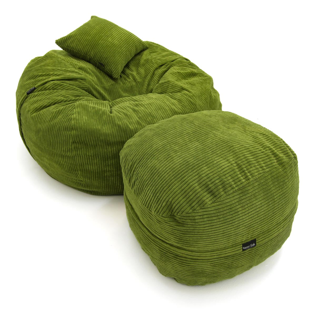 Lime Green Cord M + Footsak + Scatter