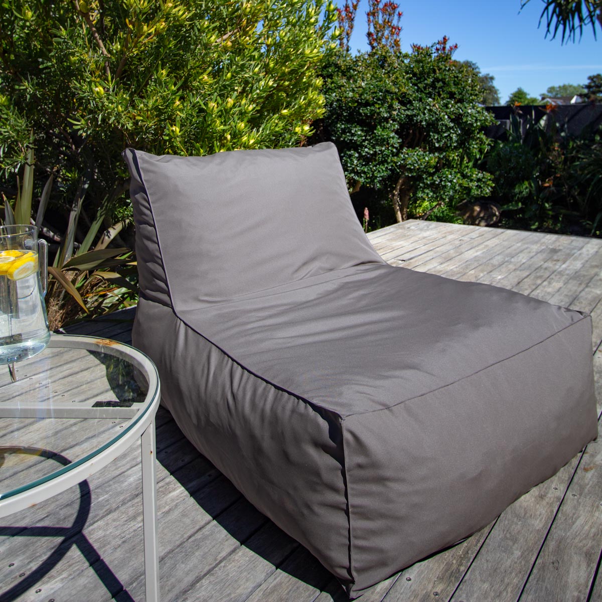 Taupe Pool Lounger Chair