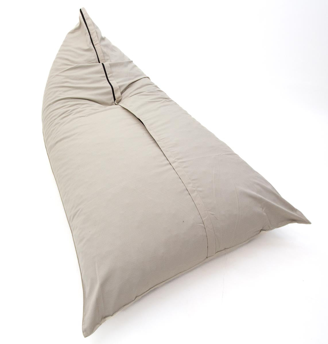 large cream bean bag