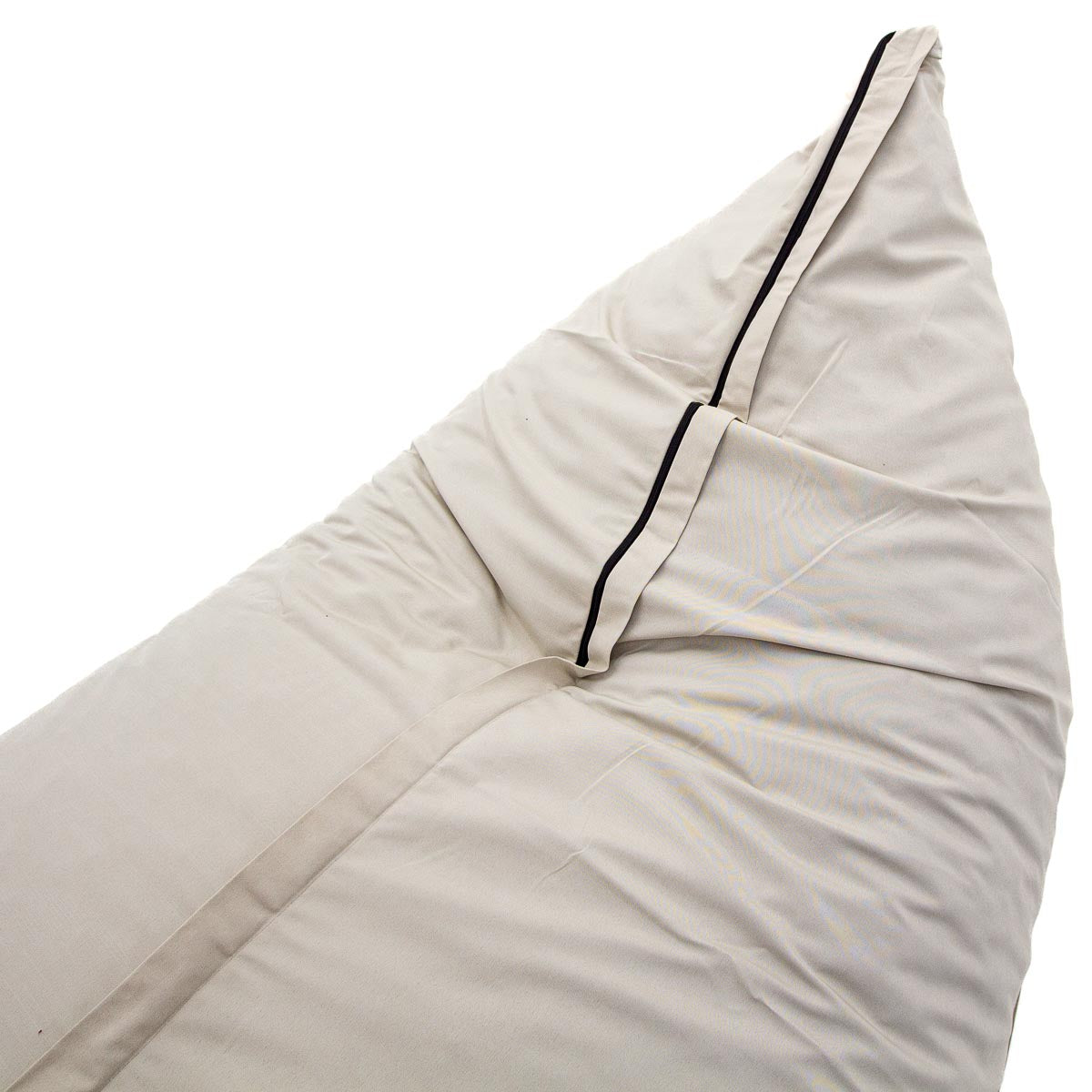 large cream outdoor bean bag