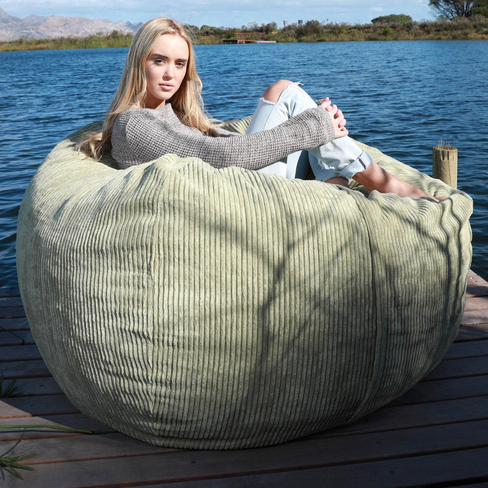 L Sak Olive Green Corduroy Extra Cover - Happy Sak SA