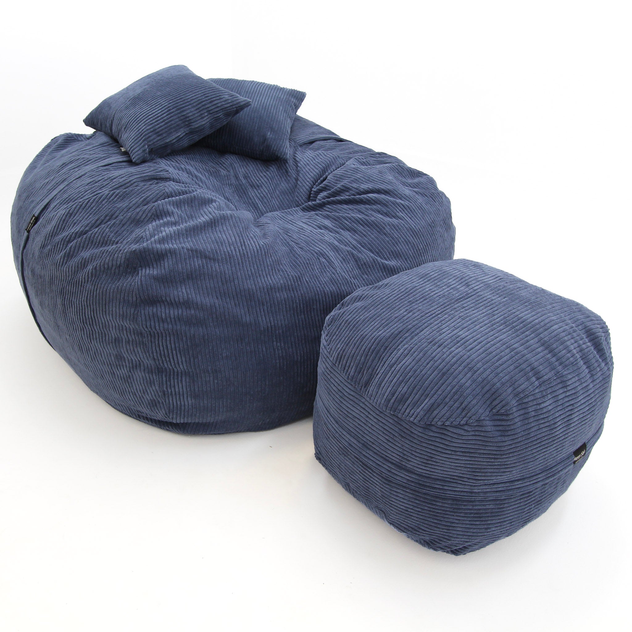 Navy Blue Corduroy XL + 2 Scatters + Footsak