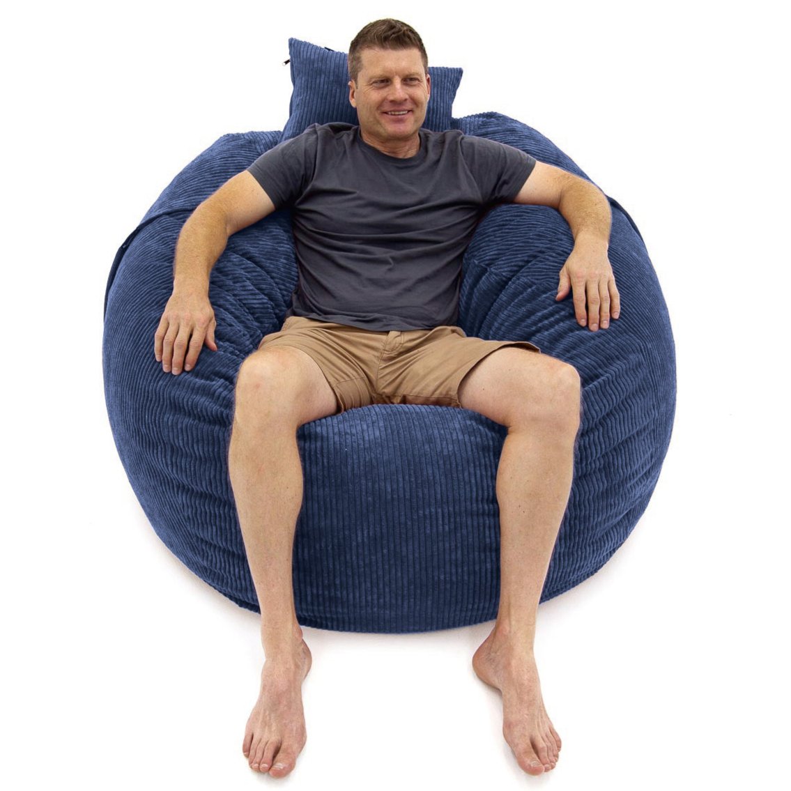 L Sak Navy Blue Corduroy Extra Cover - Happy Sak SA