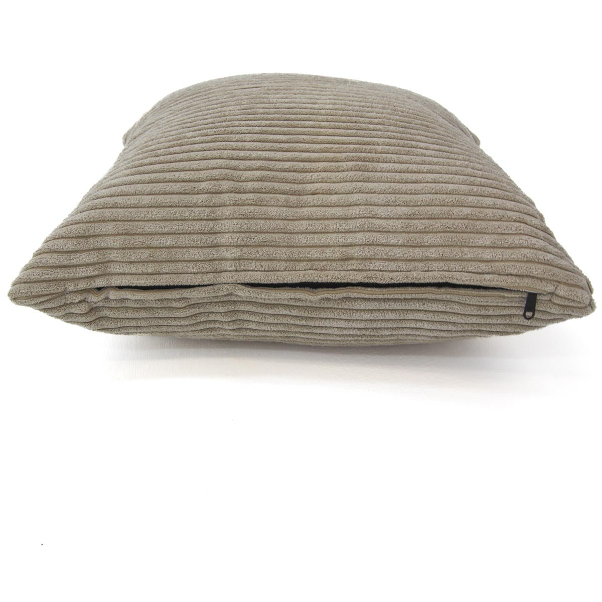 Textured gray pillow on a white background