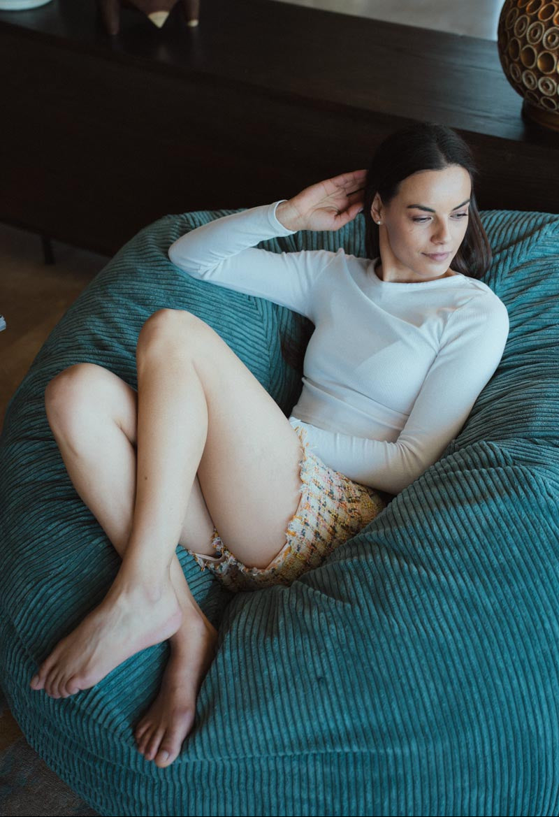 L Sak Teal Corduroy - Happy Sak SA