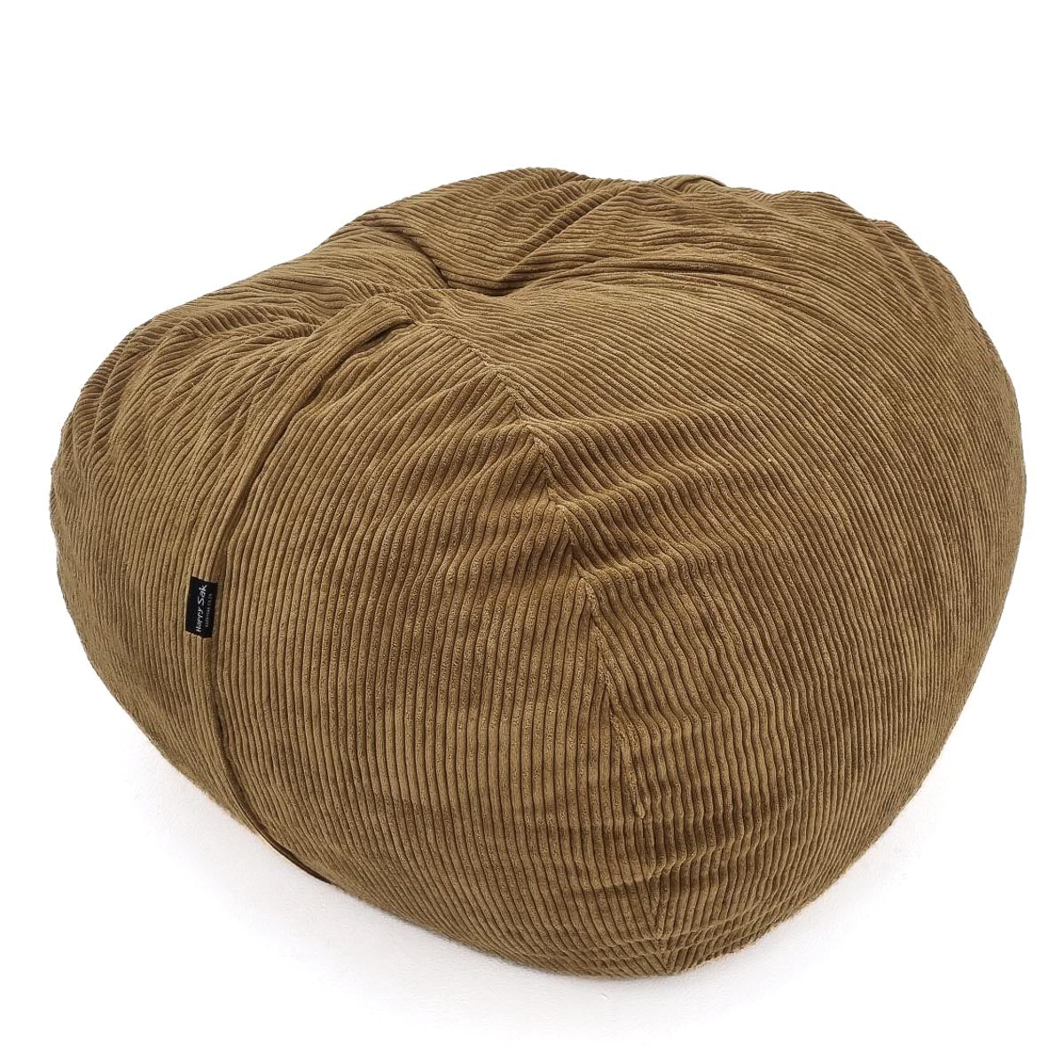 light brown corduroy beanbag