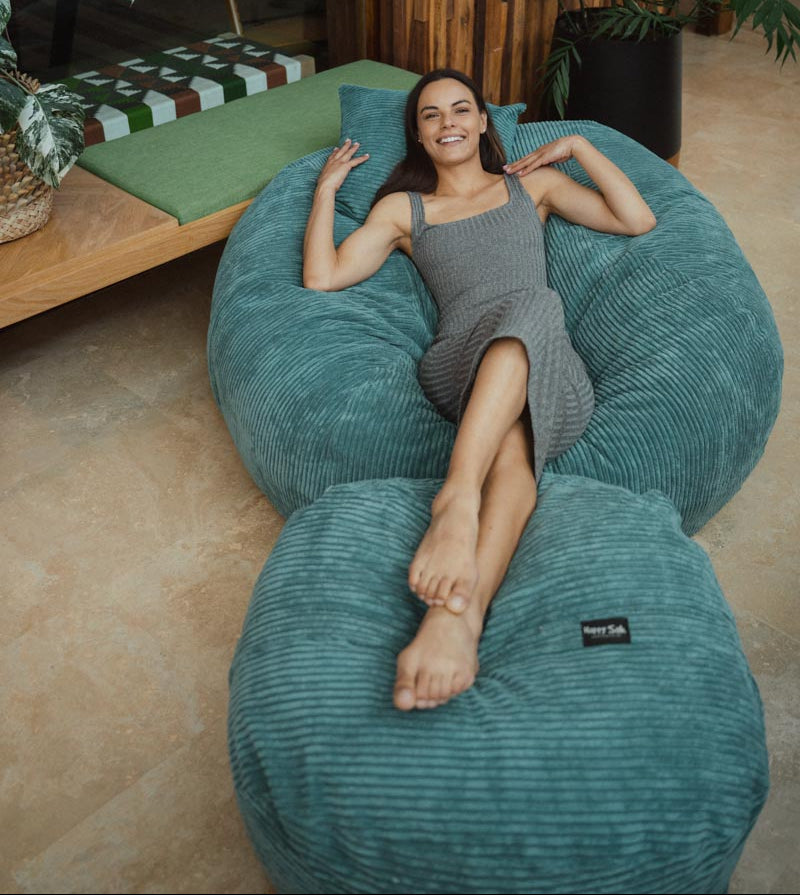 Teal Cord M + Footsak + Scatter