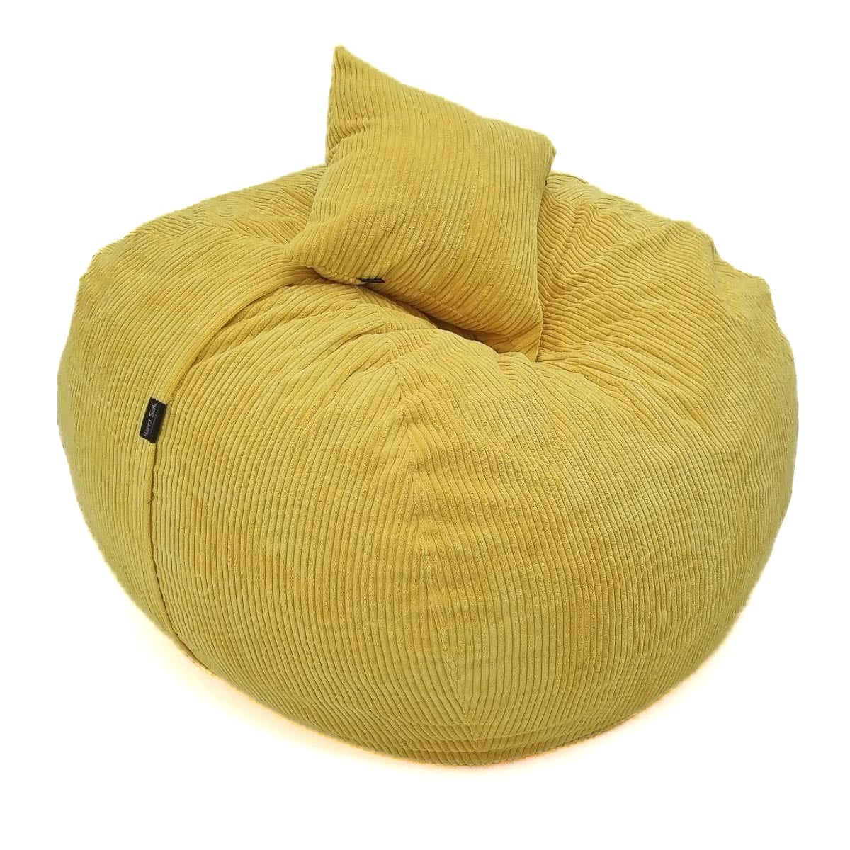 yellow bean bag