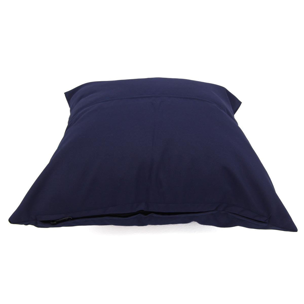 Navy blue pillow on a white background