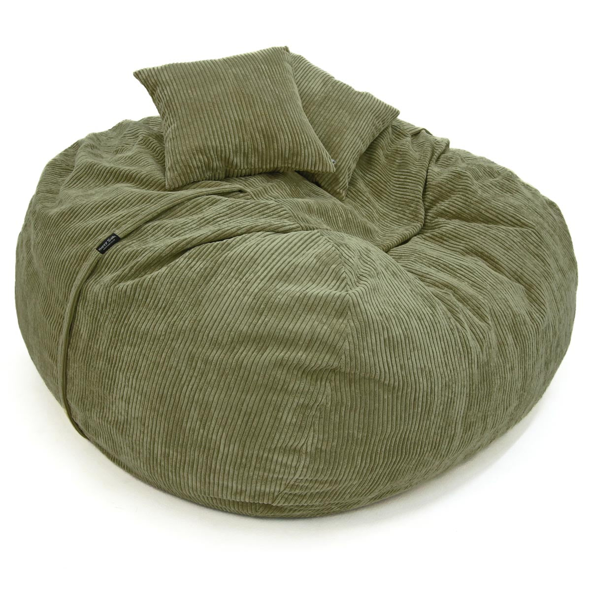 xxxl olive green corduroy beanbag