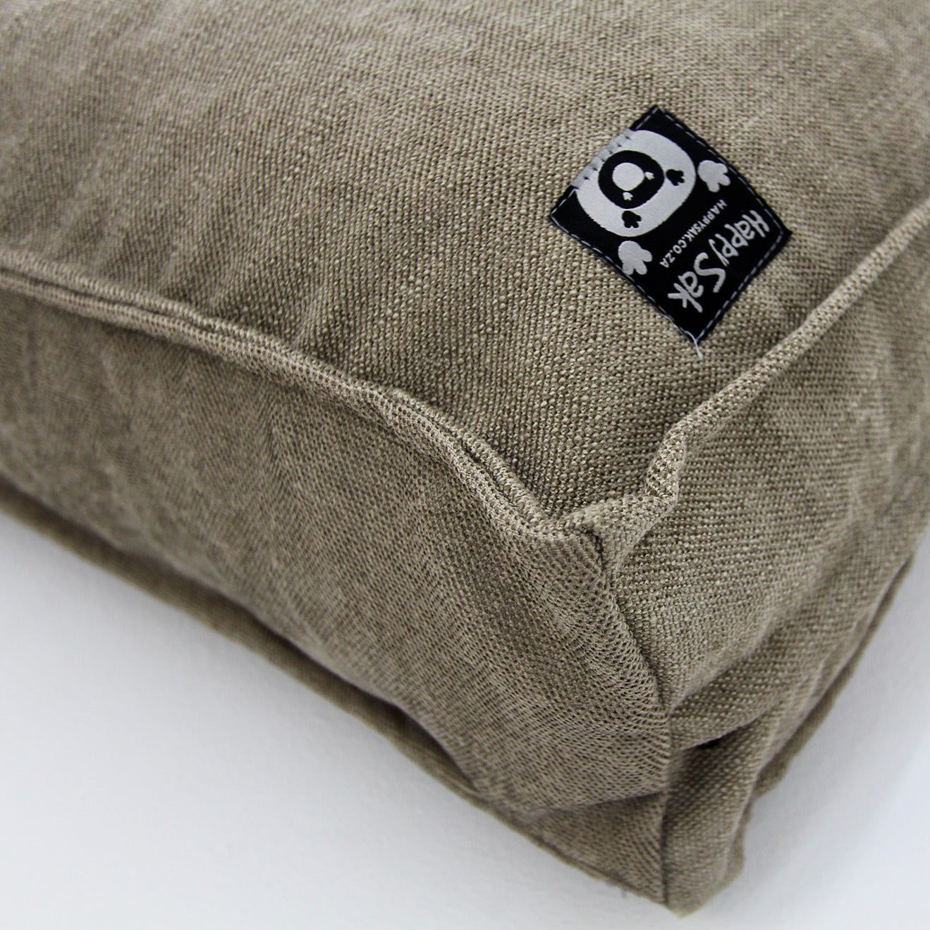 S Dog Bed Beige and Leather - Happy Sak SA