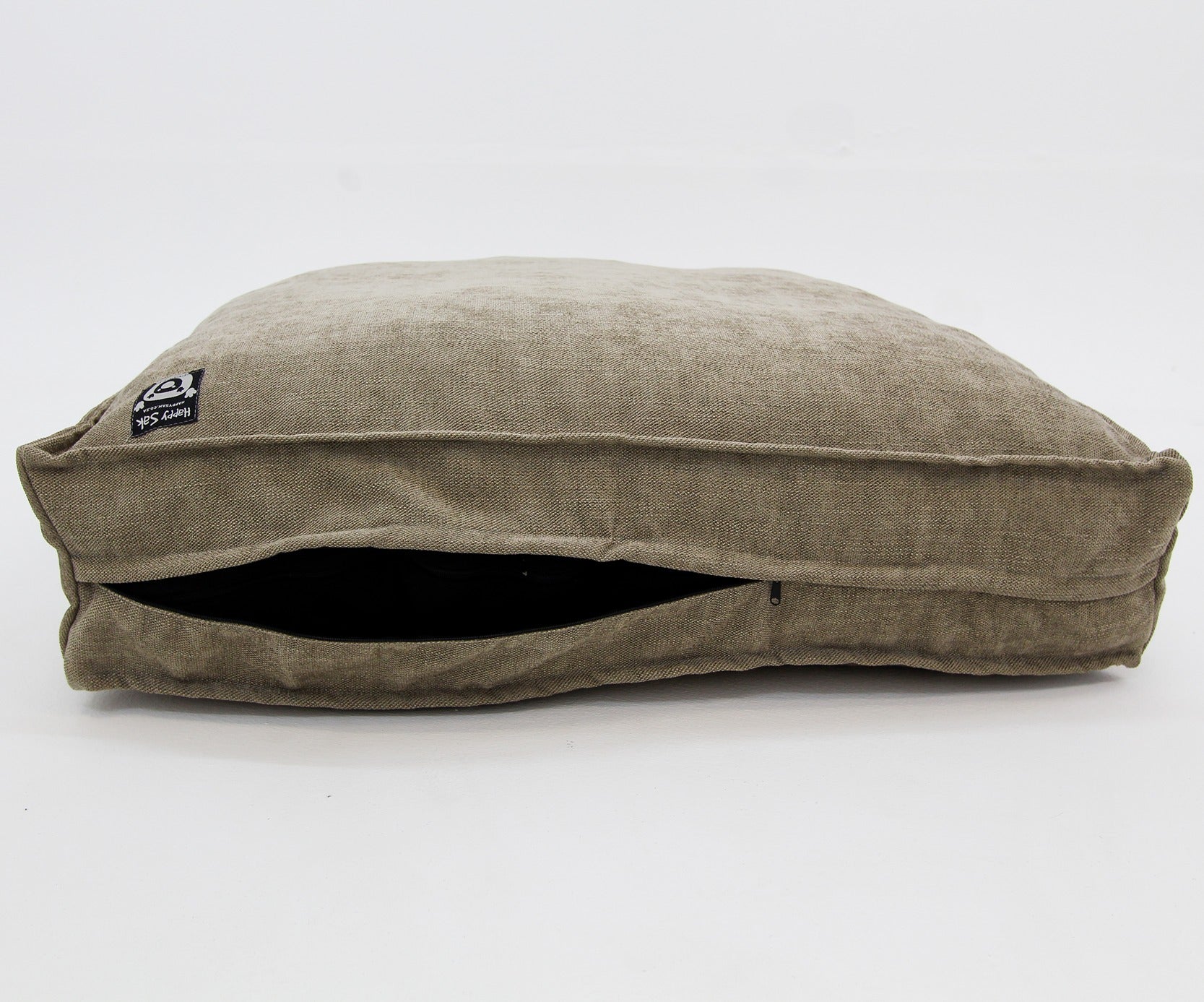 S Dog Bed Beige and Leather Covers - Happy Sak SA