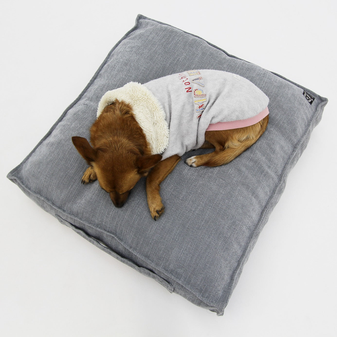 S Dog Bed Grey