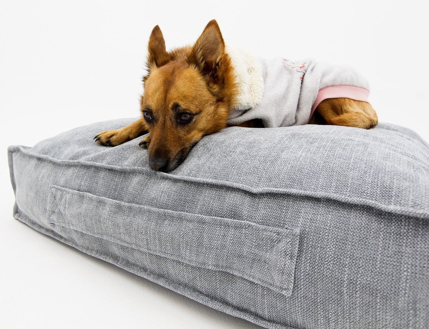 S Dog Bed Grey Extra Cover
