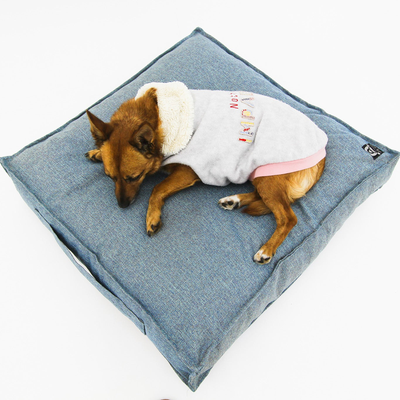 S Dog Bed Light Blue Extra Cover