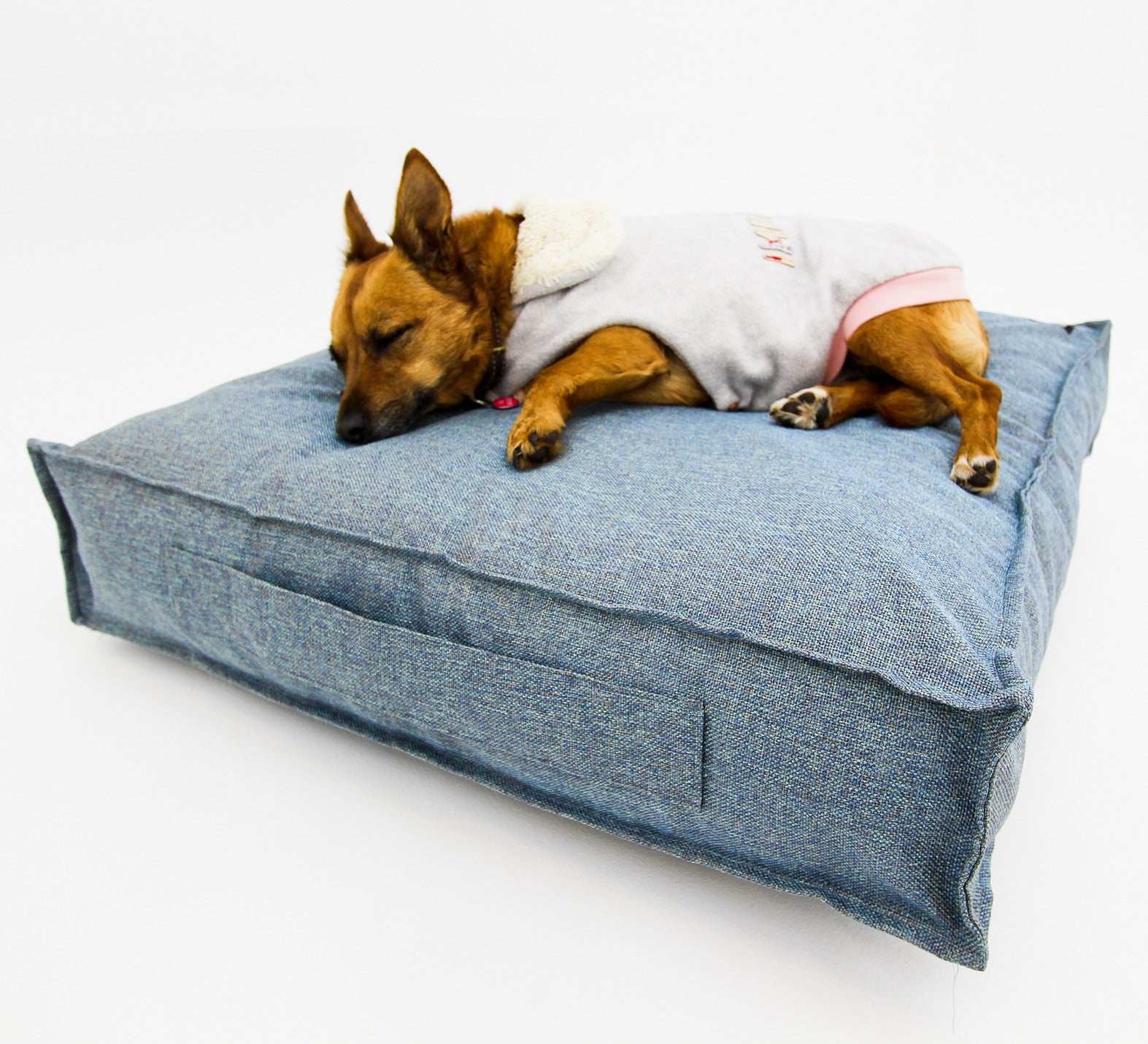 S Dog Bed Light Blue Extra Cover