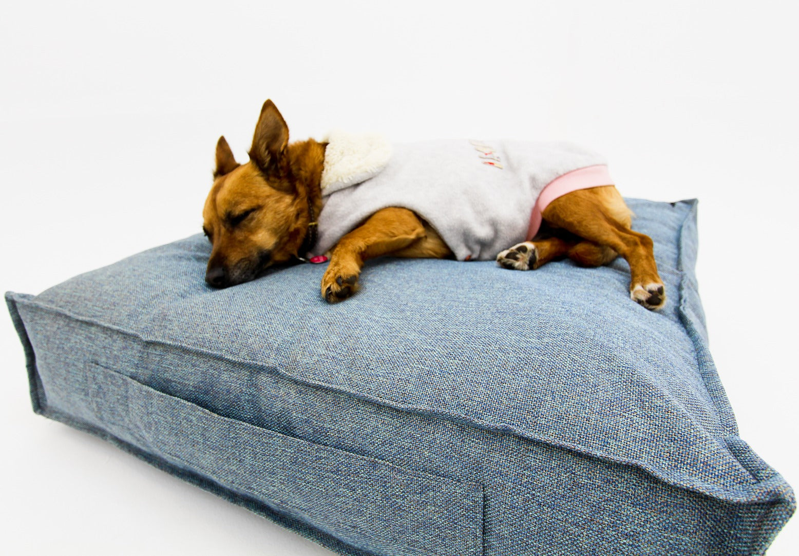 S Dog Bed Light Blue Extra Cover