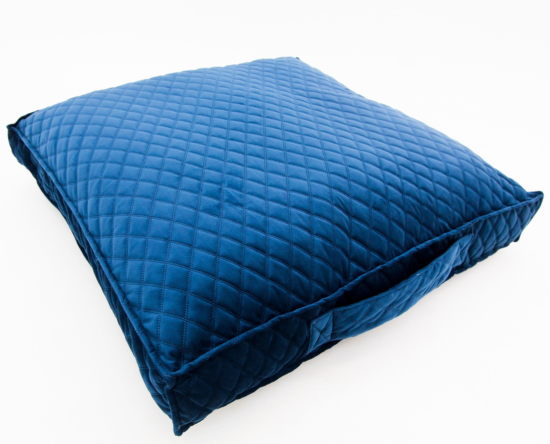 M Dog Bed Blue Velvet