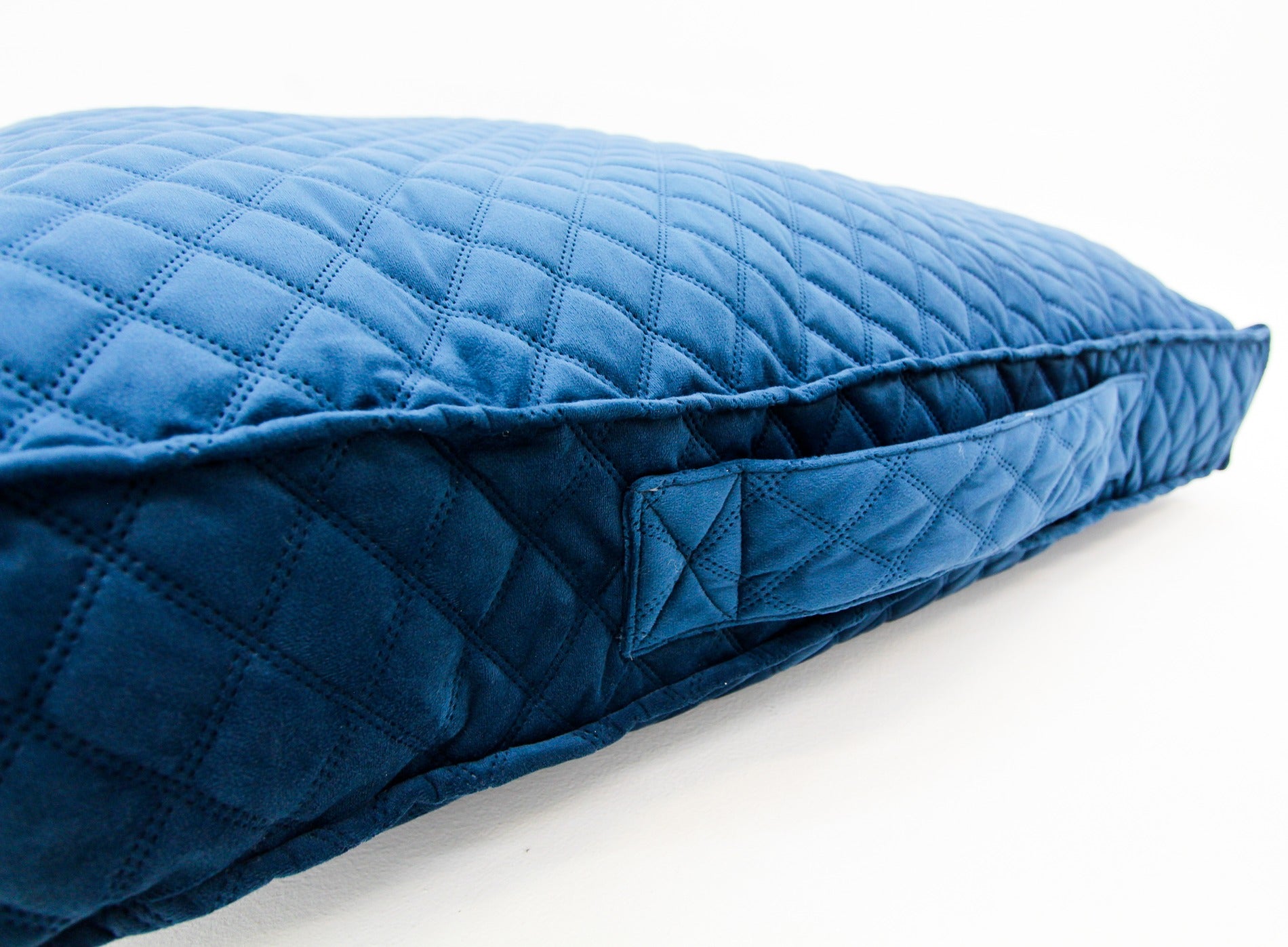 M Dog Bed Blue Velvet