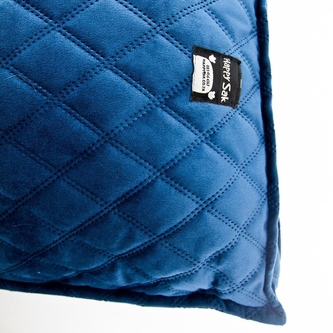 M Dog Bed Blue Velvet