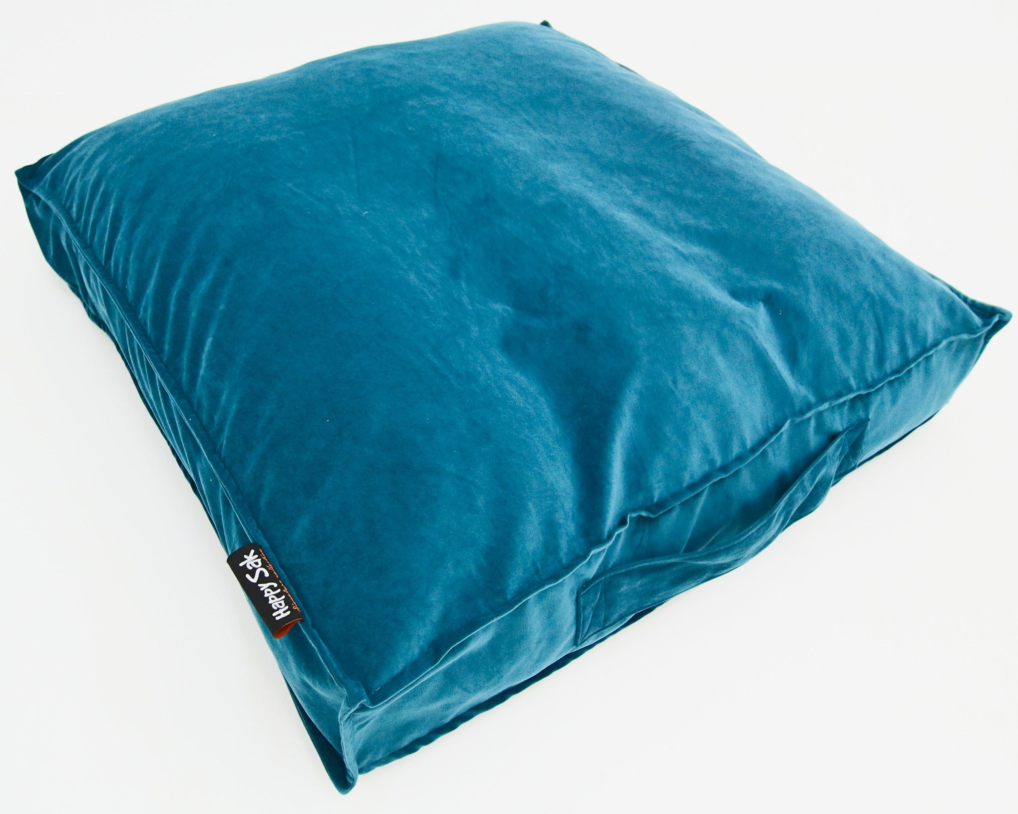 M Dog Bed Teal Velvet