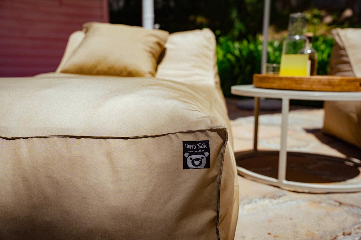 Khaki Pool Lounger Bed